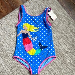 Mini Boden girls one piece swimsuit, size 9-10Y, NWT